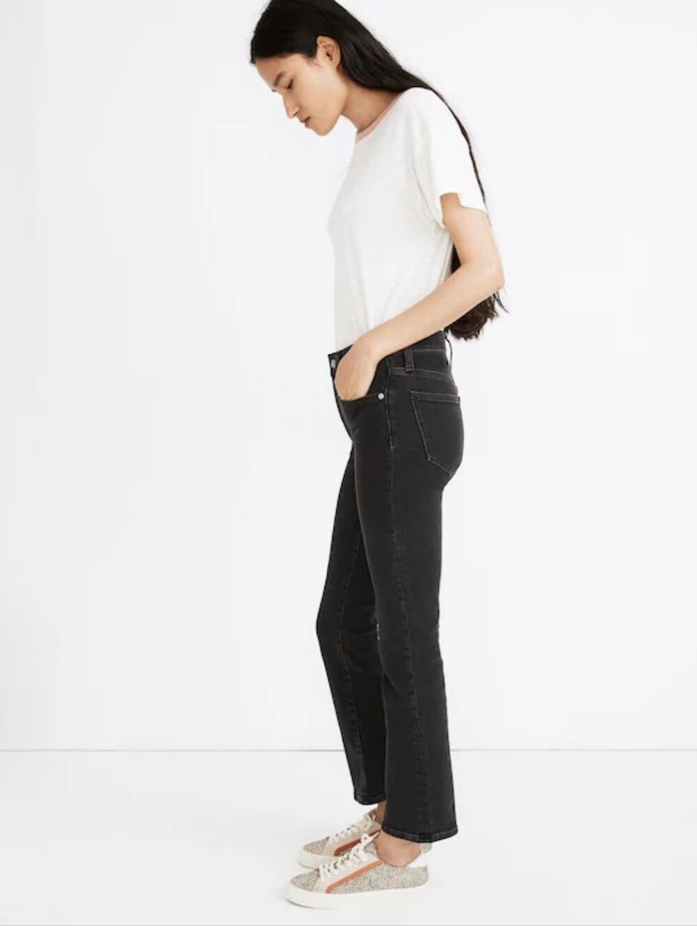 Madewell Black Bootcut Jeans - High Rise Slim Fit
